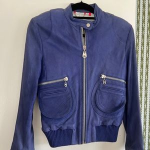 DOMA leather jacket!  beautiful deep purple